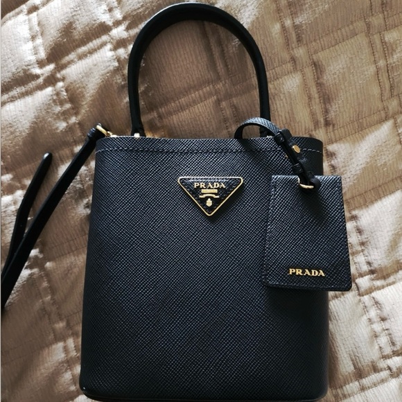 PRADA Small Saffiano Prada Panier Bag - Picture 1 of 9